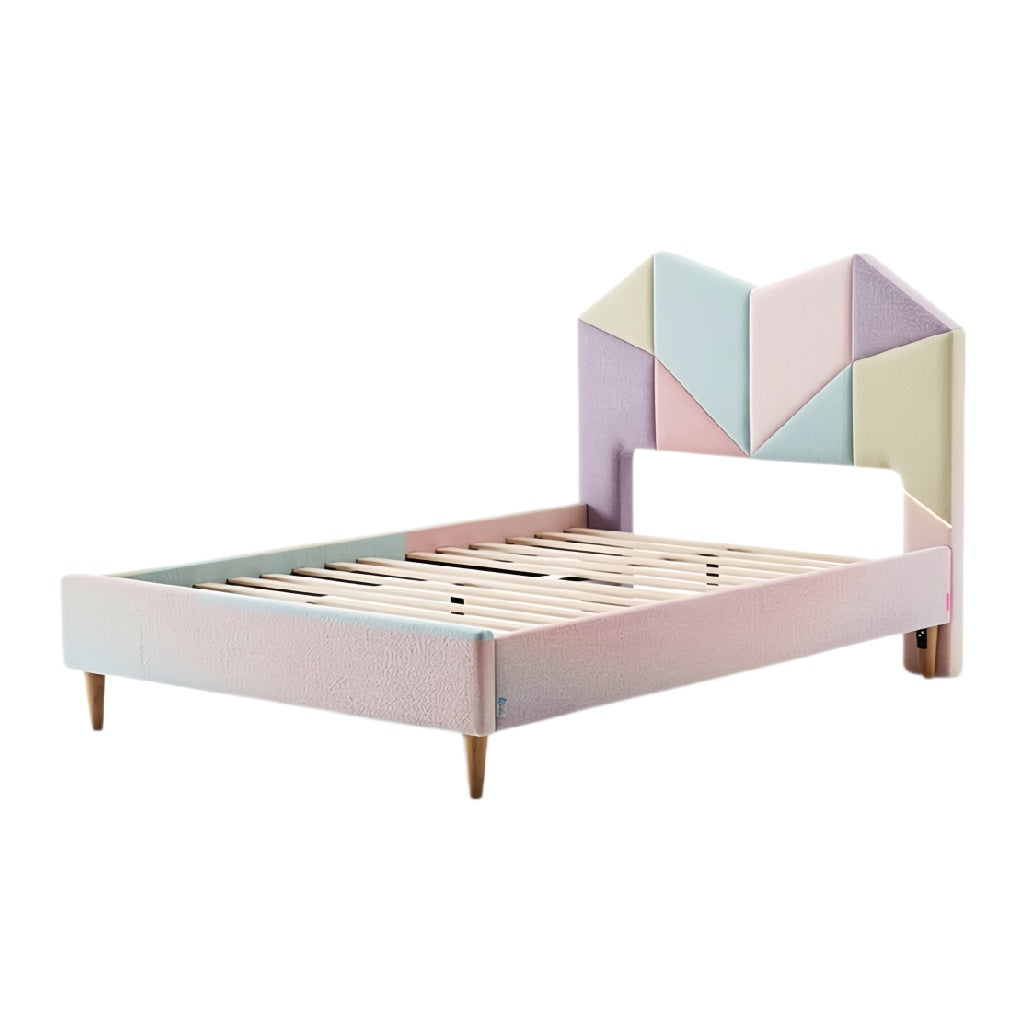 Moderne Ge upholstered Bed met Geometrisch Patroon