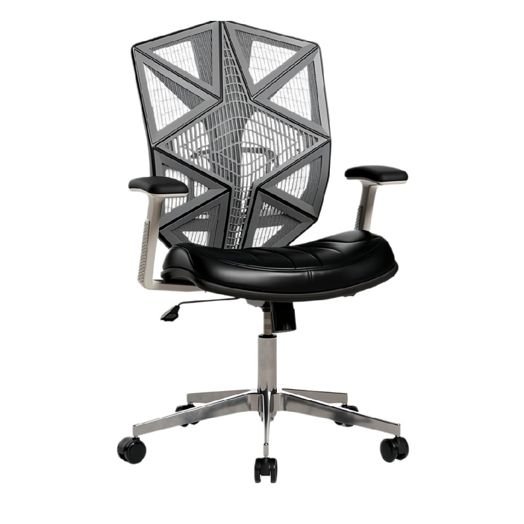 Ergonomische bureaustoel met mesh rugleuning en verstelbare zithoogte